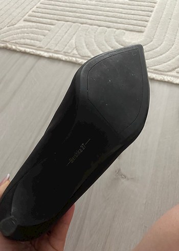 37 Beden siyah Renk Siyah Süet Stiletto Topuklu Bağcıklı Kadın Bot