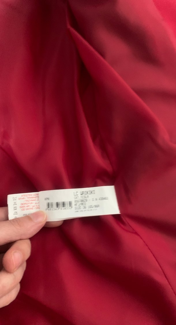 Kırmızı Kısa Mini Kadın Blazer - Görsel 3