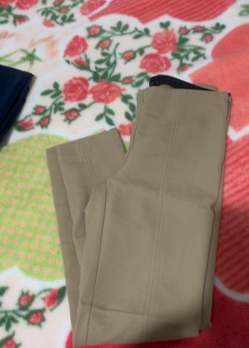 Bej Kumaş Kadın Pantolon - Görsel 3