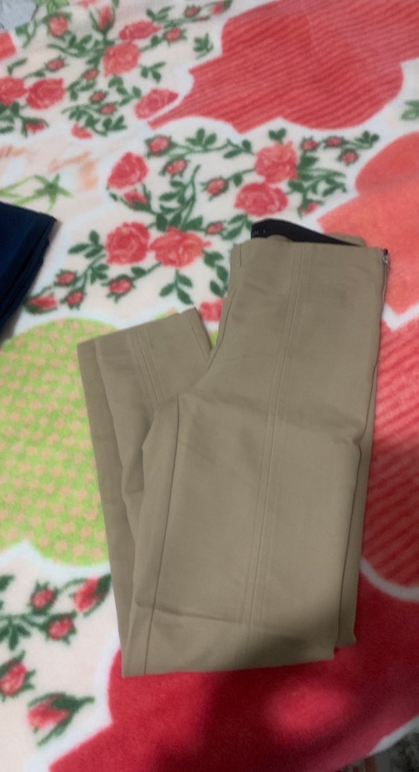 Bej Kumaş Kadın Pantolon - Görsel 3