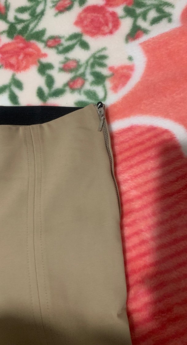 Bej Kumaş Kadın Pantolon - Görsel 2