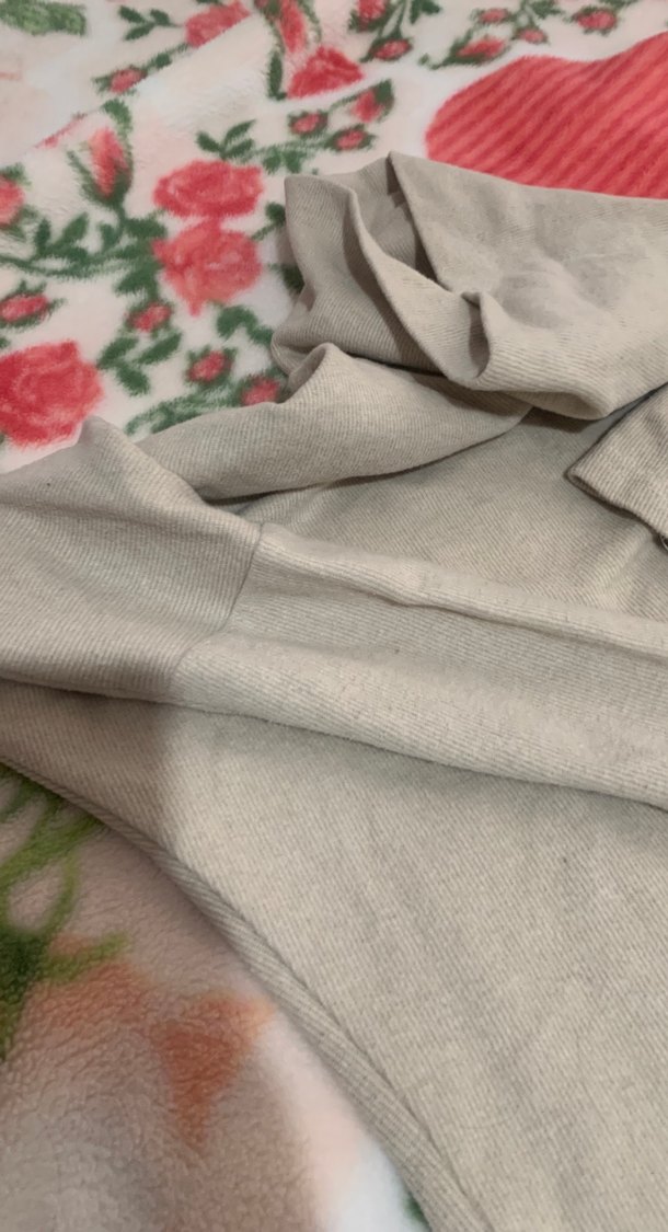 Gri Kadın Uzun Kollu Boğazlı Keten takım - Görsel 4