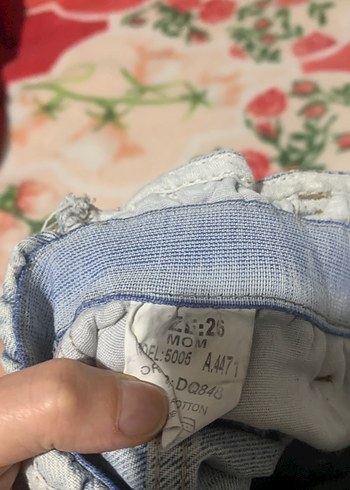 Düğmeli Midi Denim Kadın Pantolon - Görsel 2