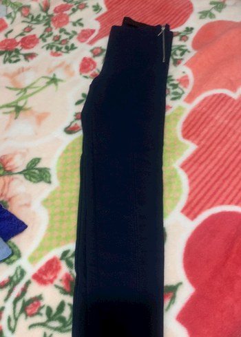 Fermuarlı Lacivert Kadın Kumaş Pantolon - Görsel 4