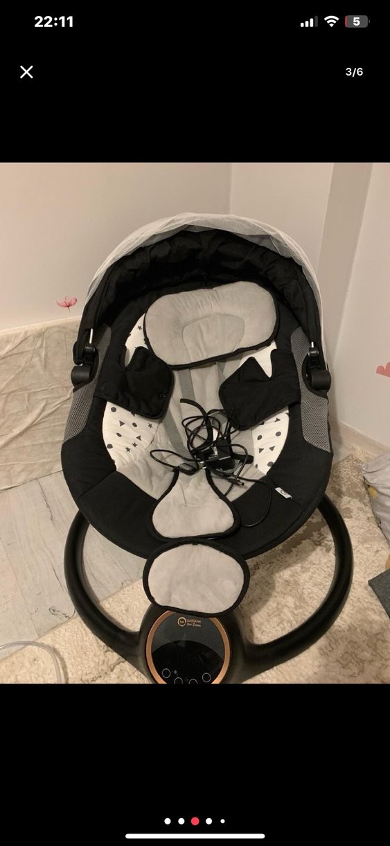 Gri Bebek Beşiği ve Sepeti - Görsel 3