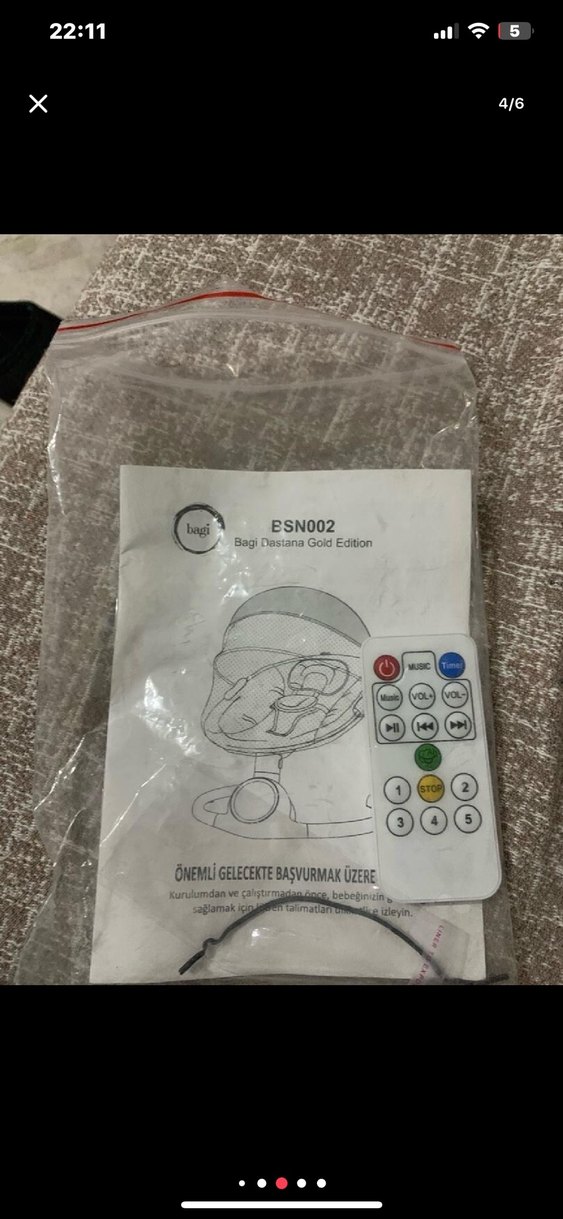 Gri Bebek Beşiği ve Sepeti - Görsel 4