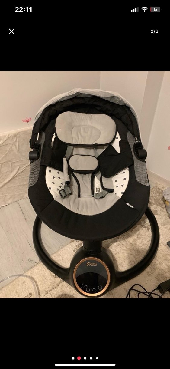 Gri Bebek Beşiği ve Sepeti - Görsel 2