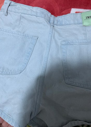 Düğmeli  kot Şort etek - Görsel 5