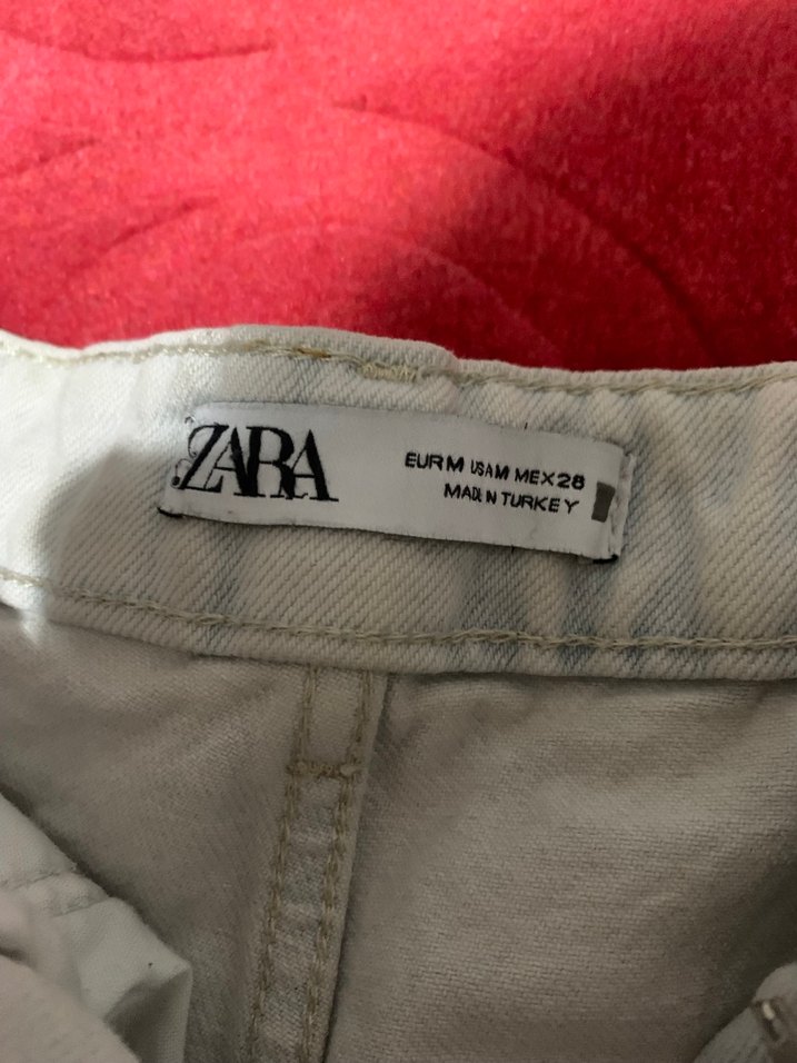 Düğmeli  kot Şort etek - Görsel 2