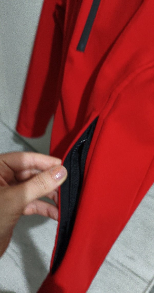 Kırmızı Fermuarlı Kadın Ceket - Görsel 5