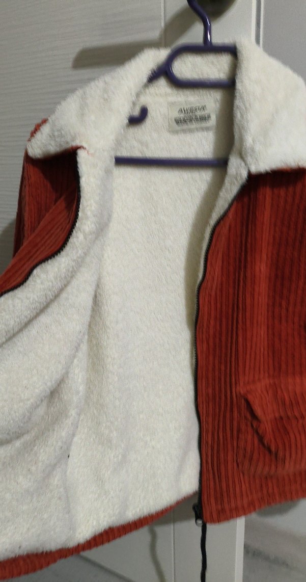 Düğmeli, Yakalı Kadın Kadife Ceket - Görsel 4