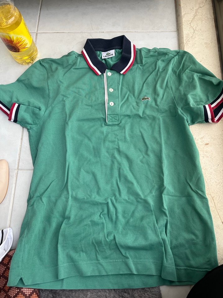 Lacoste Yeşil Kısa Kollu Polo Tişört - Görsel 2