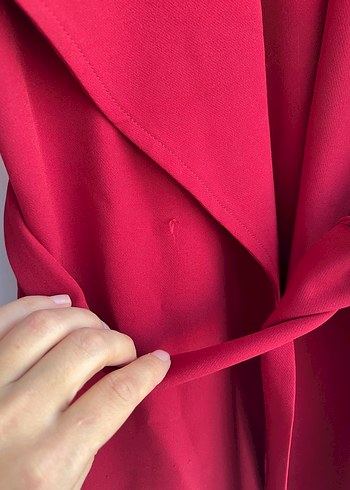 Bordo Kadın trenç - Görsel 2