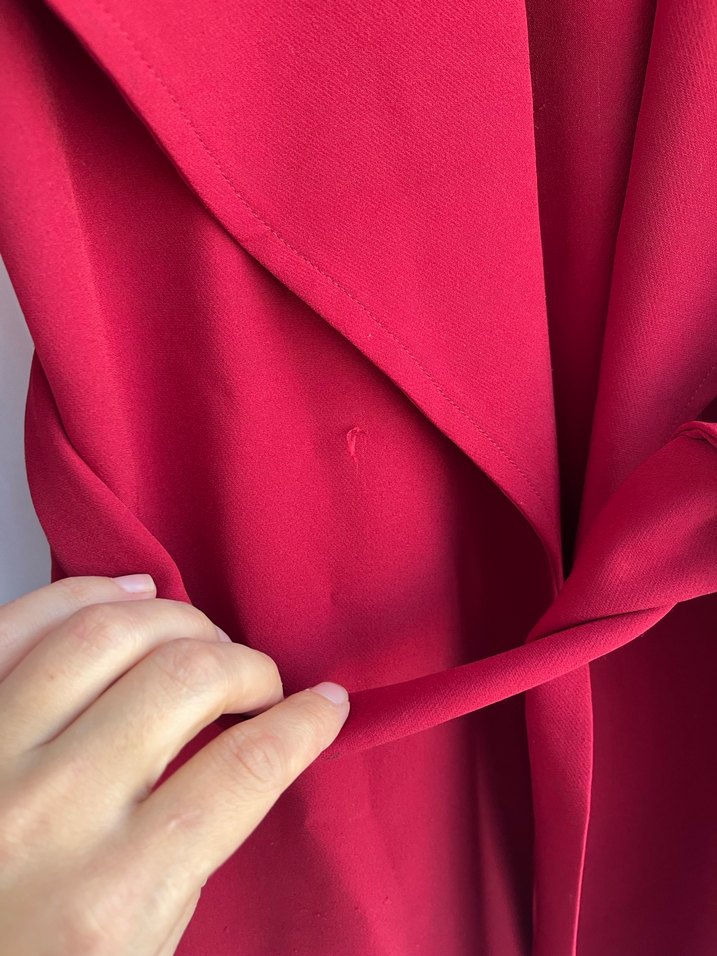 Bordo Kadın trenç - Görsel 2