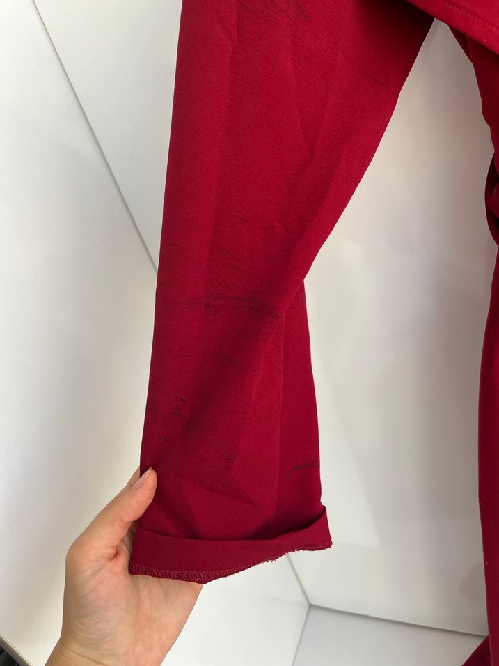 Bordo Kadın trenç - Görsel 3