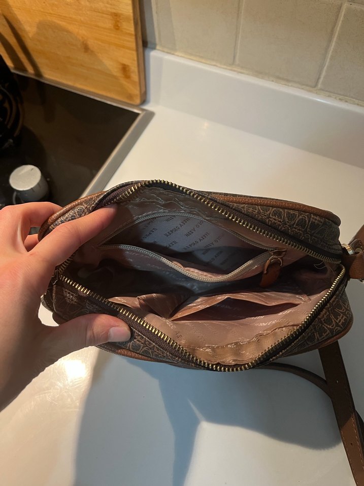 Kahverengi Deri Kadın Omuz Çantası - Görsel 2