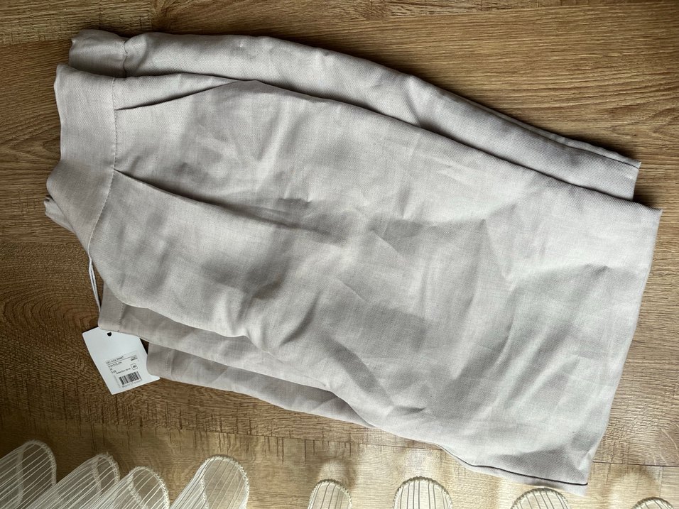 Bej Midi Kadın Kumaş Pantolon - Görsel 3