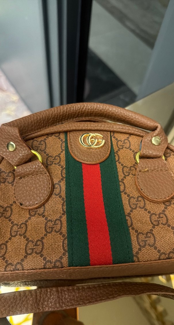 Kahverengi Deri Küçük El Çantası - Görsel 4