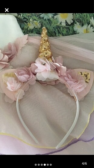 İdilbaby Unicorn kostüm +unicorn taç 7 yaş