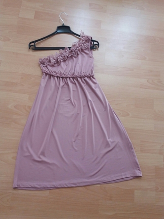 Pastel pembe Tek askılı 