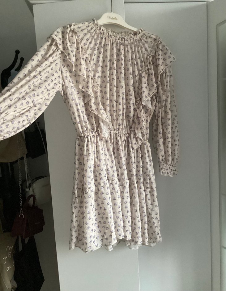 Tül Vintage Elbise - Görsel 2