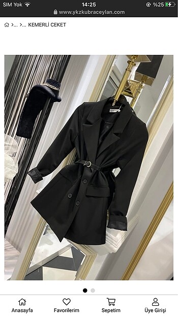 Siyah blazer ceket