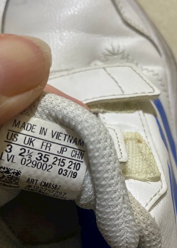 Erkek Çocuk Beyaz Adidas Spor Ayakkabınorjinal - Görsel 4