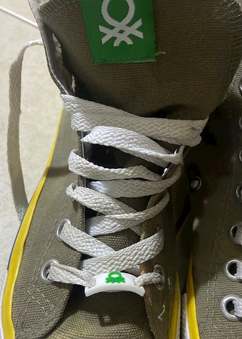 Kadın Yeşil Spor Ayakkabı Velcro Detaylı - Görsel 2