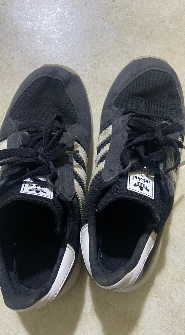 Siyah Adidas çocuk spor ayakkabı orijinal - Görsel 4