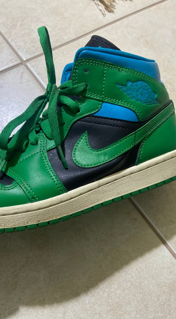 Yeşil Nike Air Jordan Basketbol Ayakkabıı - Görsel 3