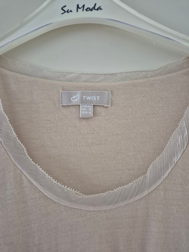 Twist Bej Renk Elbise Sıfır Kullanılmadı 36 beden - Görsel 2