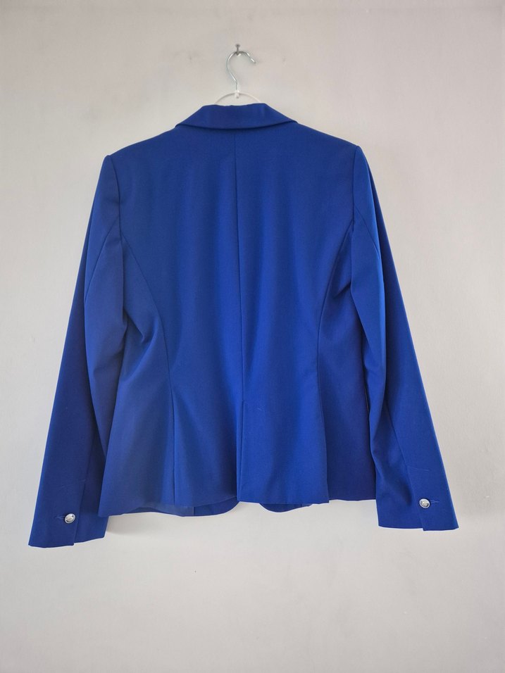 Zara Basıc Mavi Blazer Ceket Sıfır Ürün Kullanılmadı - Görsel 4