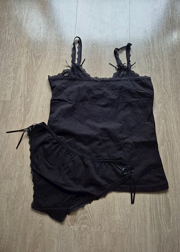 Siyah Gotik Midi Kadın İç Çamaşırı Takımı - Görsel 3