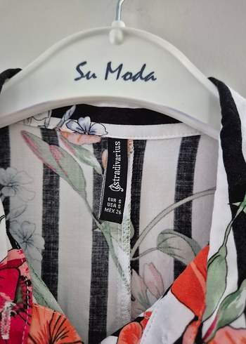 Çiçek Desenli Uzun Salaş Elbise - Görsel 2