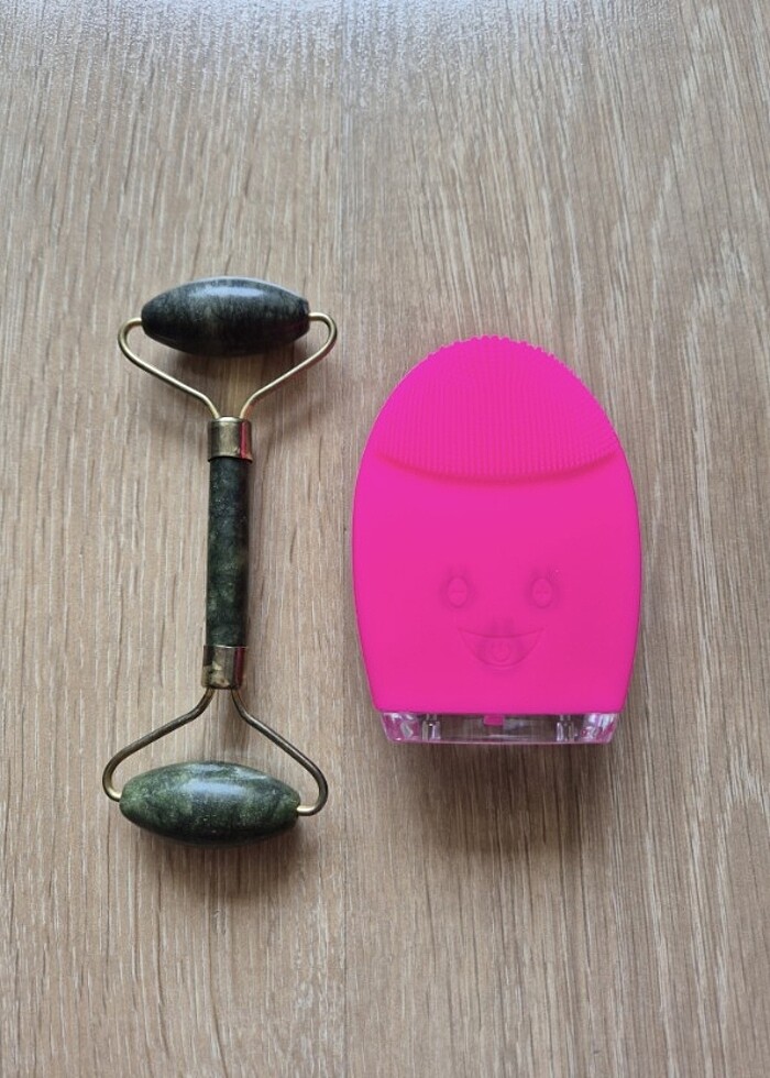 Yeşim Doğal Taş Roller ve Yüz Temizleme Masaj Cihazı - Görsel 2