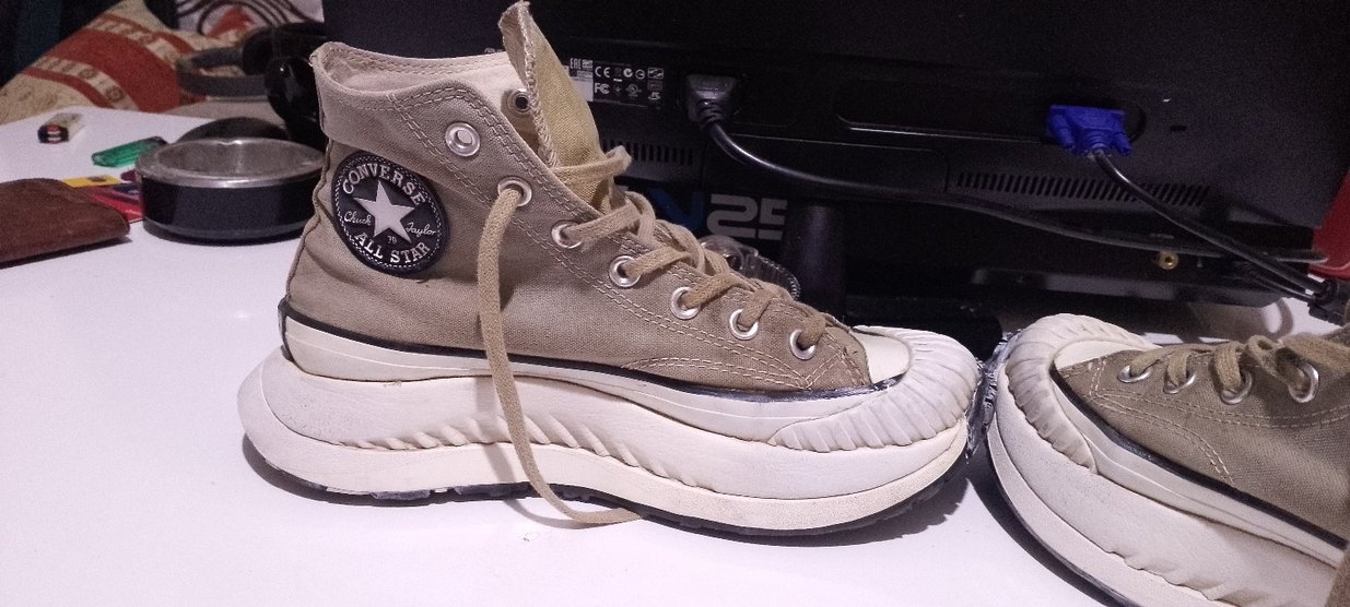 Bej Converse Chuck Taylor Kadın Spor Ayakkabı - Görsel 2