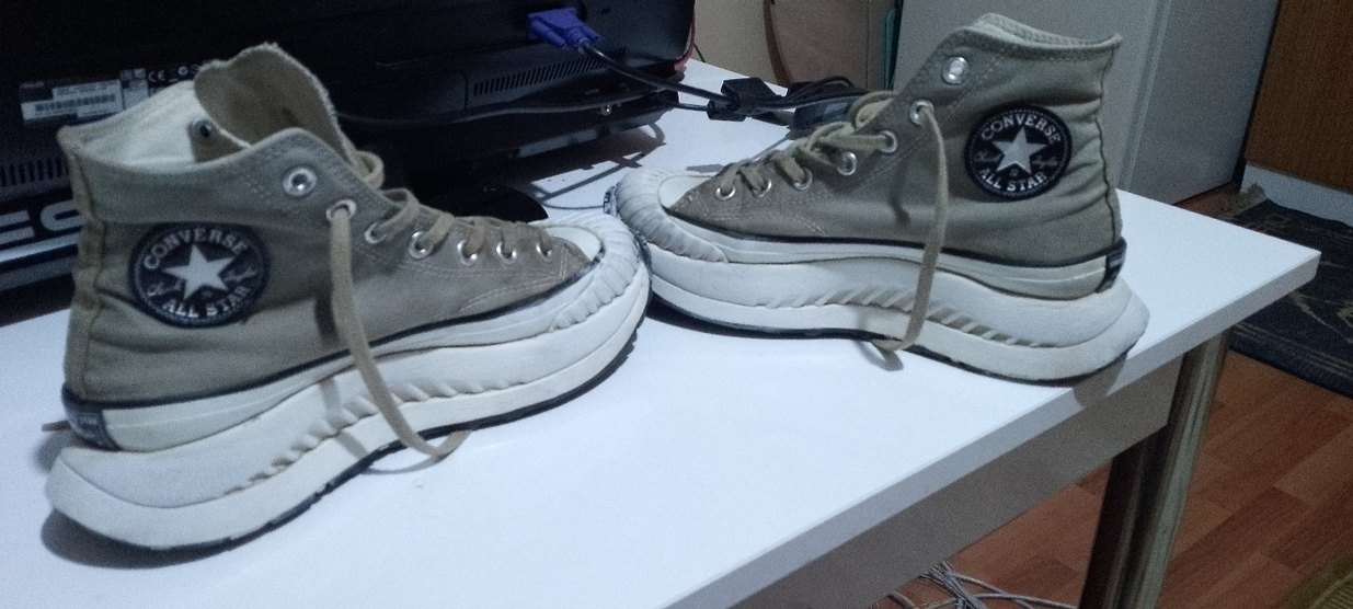 Bej Converse Chuck Taylor Kadın Spor Ayakkabı - Görsel 4