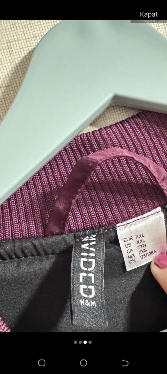H&M DIVIDED  Fermuarlı Kolej Ceket - Görsel 3