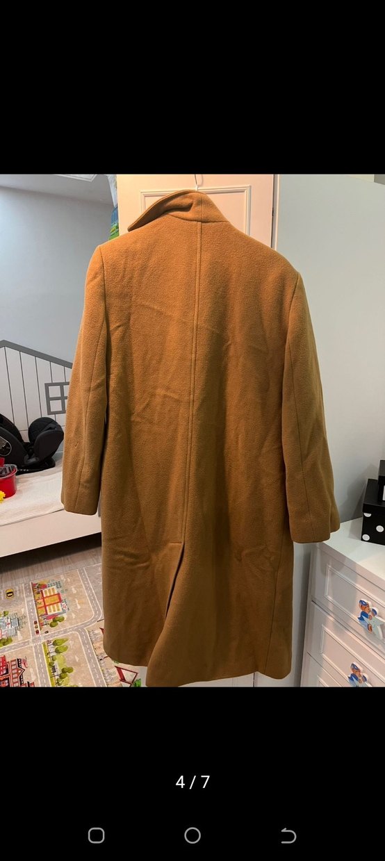 Düğmeli Kahverengi Süet Erkek Kaban - Görsel 4