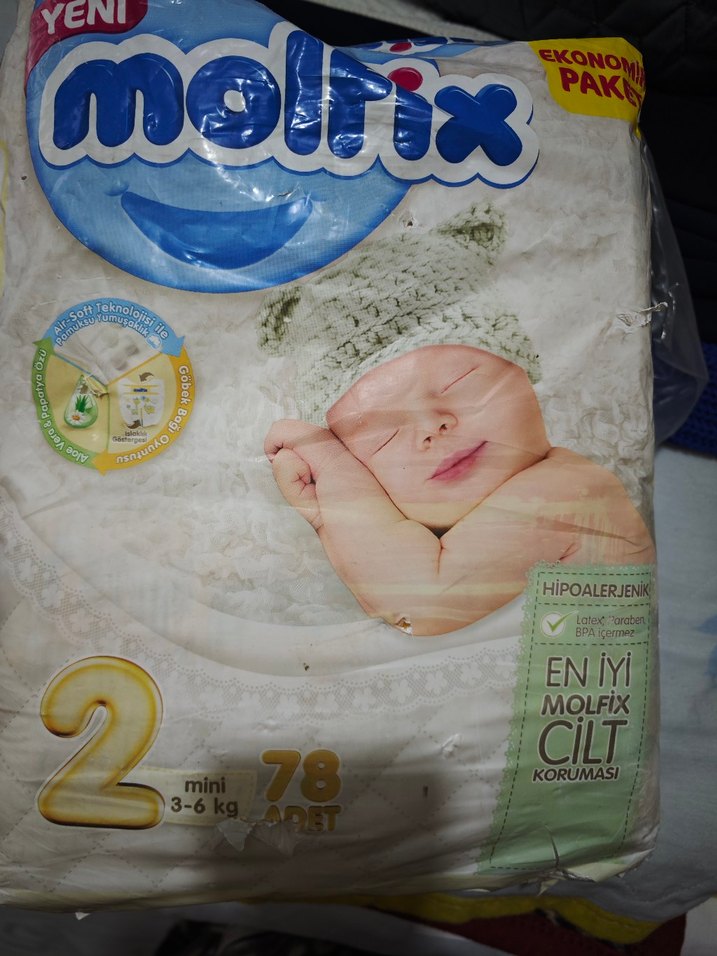 Molfix Mini Bebek Bezi 78 Adet - Görsel 2