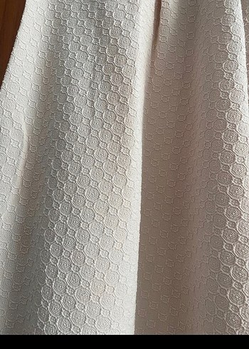 toz pembe Piliseli Uzun Etek - Görsel 2