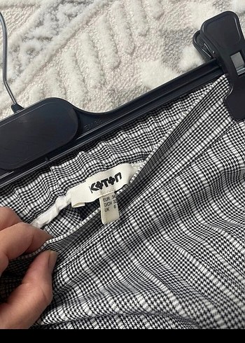 Gri Pilili Midi Kadın Etek - Görsel 2