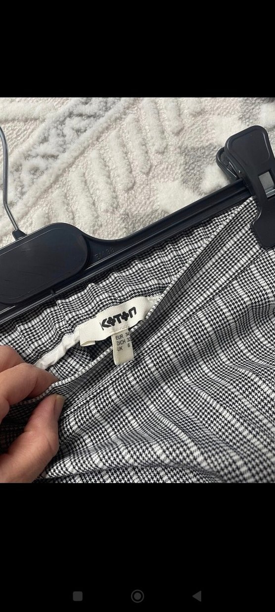 Gri Pilili Midi Kadın Etek - Görsel 2