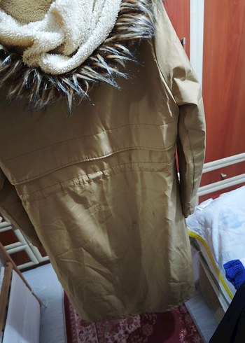 Düğmeli Kahverengi Kadın Uzun Sokak Stili Ceketi - Görsel 2