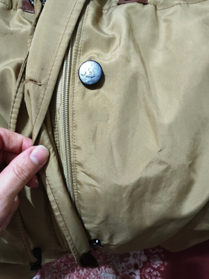 Düğmeli Kahverengi Kadın Uzun Sokak Stili Ceketi - Görsel 3