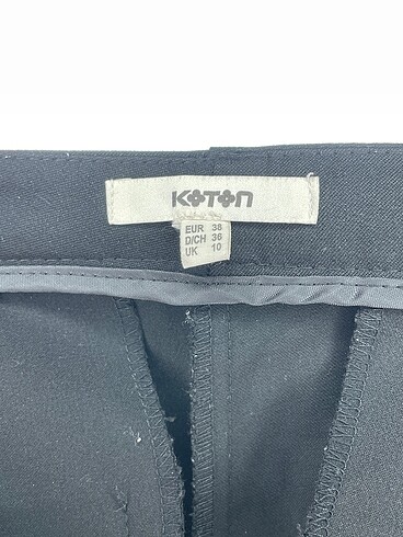 38 Beden siyah Renk Koton Kumaş Pantolon %70 İndirimli.