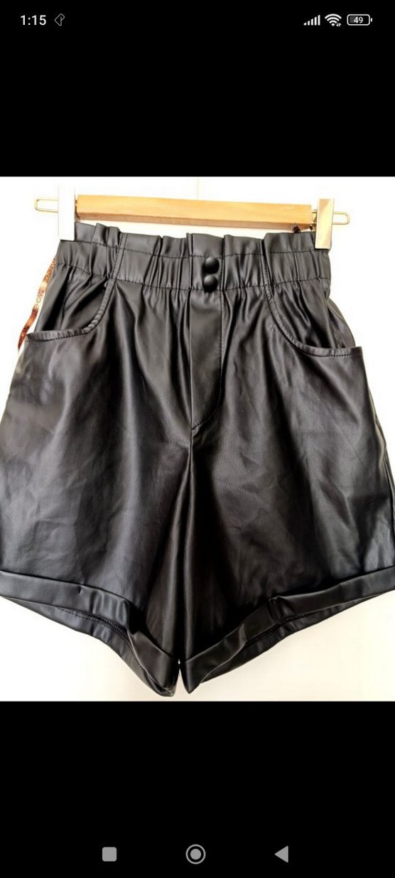 Suni Deri Şort - Görsel 4