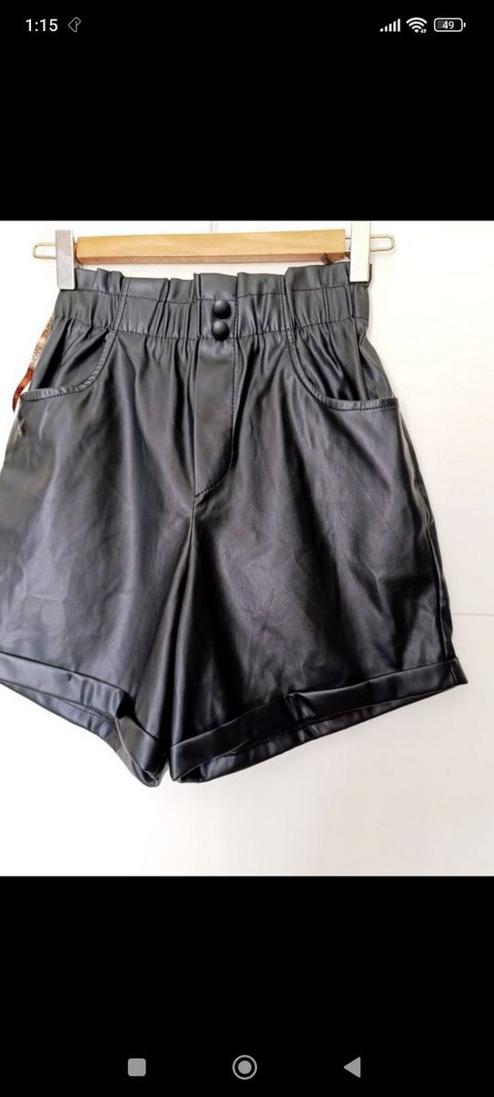 Suni Deri Şort - Görsel 3