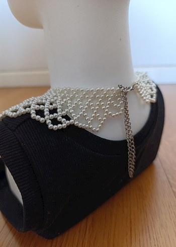 İncili Seyyar Yaka / Kolye - Görsel 4