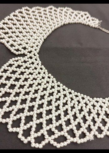 İncili Seyyar Yaka / Kolye - Görsel 6